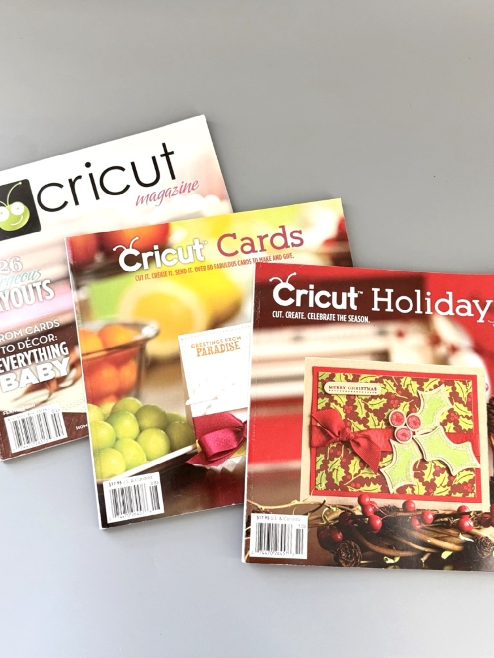 Cricut Lot of 3 - Craft Books & Magazine - Cards Holidays Projects